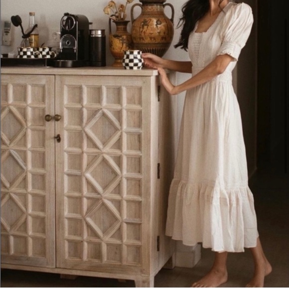 Reformation Betsie Lace Organic Cotton Midi Dress - Picture 2 of 6